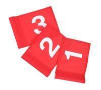 TOYANDONA Drapeaux De Golf Numérotés 3 Pièces En Nylon Résistant Anti-uv Et Anti-décoloration, Petits Drapeaux De Golf Pour Jardin, Outils D'entraînement Au Putting Et Gestion Du Rythme