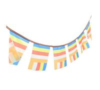 TOYANDONA Drapeaux De Prière Bouddhistes Cinq Couleurs De Soie Bannière Suspendue Pour Temple Décoration Extérieure Spirituelle