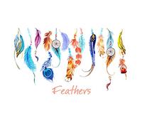 TOYANDONA Dream Catcher Plume Sticker Mural Amovible Citations Plumes Stickers Muraux Murales Art pour Salon Chambre Décor