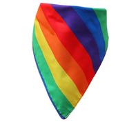 TOYANDONA Écharpe Triangulaire Arc-en-Ciel pour Animaux Couleur Bandana de Refroidissement pour Chien pour Chiens Cool Chien nom Bandana Triangulaire Dog Party Triangle Bandana Dog Polyester