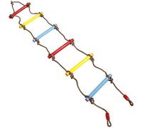 TOYANDONA Échelle d'escalade pour Garçon et Filles en PE Souple, Corde Réglable 150 Cm, D'extérieur et D'intérieur pour Aire de Jeux, Accessoires de Balançoire Polyvalents et Sécurité