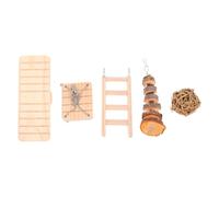 TOYANDONA Échelle pour Hamster en Bois, Escalade et Balançoire | Oiseaux et Petits Rongeurs, Usage Intérieur Quand vous Êtes Absent, Stable et Solide, Format Pratique
