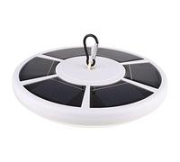 TOYANDONA Éclairage Solaire pour Drapeau LEDs Lampe de Poteau pour Patio Camping et Extérieur et Facile à Installer