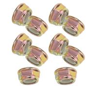 TOYANDONA Écrous à Filetage Gauche M10 Kit D'adaptateurs de Lame Lot de 10 Fixation Solide pour Tondeuse à Gazon Compatibles Modèles pour Tête D'engrenage et Carter de Lame,