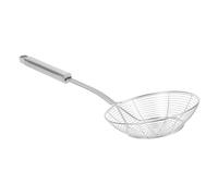 TOYANDONA Écumoire Acier Inoxydable Passoire à Huile et Nouilles Ustensile de Cuisine pour Friture Légumes et Pâtes Manche Long Anti-brûlure pour Restaurant et Maison