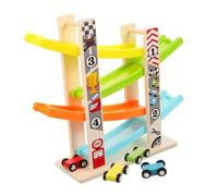 TOYANDONA Éducatif Piste Voiture avec Voiture à Glisse Inertielle Jeu Interactif pour Garçons et Filles Stimule Imagination et Développement Intellectuel