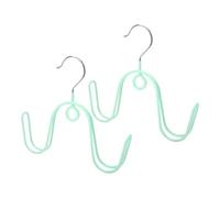 TOYANDONA Égouttoir à Chaussures en Acier Inoxydable et PVC 2 Pièces Vert Suspendu Facile à Ranger et Gain de Place pour Balcon ou Chambre