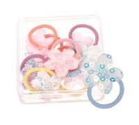 TOYANDONA Élastiques pour Cheveux De Chien 10 Pièces Fleurs à Cinq Pétales, Accessoires pour Petits Chiens en Tissu Pailleté, Élastiques Décoratifs pour Toilettage Et Occasions Spéciales