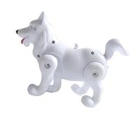 TOYANDONA Électrique Chien Lumineux et Musical Modèle Lévrier, pour Chien Garçon et Filles en Abs, Couleur Aléatoire Blanc ou Jaune, Interactif pour Développement