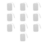 TOYANDONA Électrodes Auto-Adhésives 10 Pièces Coussinets en Tissu Non Tissé 4X6 CM pour Massage et Soins Physiothérapeutiques
