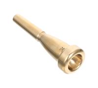 TOYANDONA Embouchure Petite Trompette Taille 7 Dorée en Laiton Solide Accessoire Professionnel pour Cor Français pour Exercices de Cor et Remplacement Présent