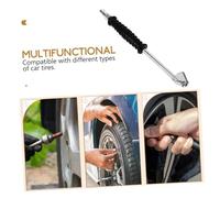 TOYANDONA Embout Gonflage Pneus Voiture Mandrin Métal Rapide Compatible Valves Japonaise et Européenne avec Jauge Pression Intégrée Accessoire Gonfleur Air Compressé Polyvalent