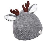 TOYANDONA Enfants Bonnet de Noël Bonnet de Rennes Bois de Renne de Bébé en Bas Âge Chaud Tricoté Chapeau Fête de Noël Chapeaux pour Les Dhiver
