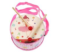 TOYANDONA Enfants Tambour Ensemble en Bois Tambour Jouet avec Pilons Instrument De Musique Jouets Professeur Cloche Bébé Apprentissage Éducatif Jouet Bébé Cadeau De Douche pour Fille Garçon