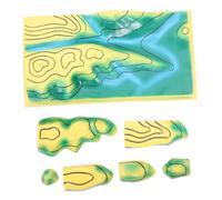 TOYANDONA Enseigner Les modèles topographiques modèle de Ligne de Contours Outil de démonstration de Relief