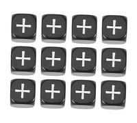 TOYANDONA Ensemble de 12 Dés Mathématiques Éducatifs pour Garçon et Filles Dés de Signe de Calcul Jouet de Jeu Accessoires d'Enseignement Activités Ludiques en Classe