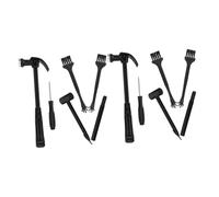 TOYANDONA Ensemble de 12 Outils D’archéologie pour Garçon et Filles, Kit de Fouille de Fossiles de Dinosaures avec Marteau et Burin, Outils Grands Format, pour Découverte Scientifique et