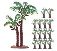 TOYANDONA Ensemble de 15 Mini Palmiers Artificiels en Plastique Cocotiers Miniatures Décoratifs 8 CM Arbres Miniatures pour Décoration de Terrarium Maquette d'arbre pour Décor Vert