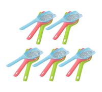 TOYANDONA Ensemble de 15 Pelles à Litière pour Chat à Mailles Fines en Plastique 3 Couleurs Pelle à Tamis Ramasse-Crottes pour Animaux Nettoyage du Bac à Litière