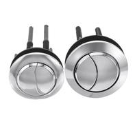 TOYANDONA Ensemble de 2 boutons-poussoirs pour chasse d'eau double, | Mécanisme de commande d'eau à double pression, broches de connexion personnalisables, ensemble de poussoirs de soupape