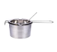 TOYANDONA Ensemble de 2 Pièces Fondue de Fromage en Acier Inoxydable 201, Pot de Fusion 14 Cm Cuillère Renforcée, Ustensile Cuisine pour Cuisson au Bain D'eau, pour Camping et Randonnée