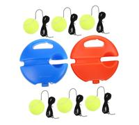 TOYANDONA Ensemble De 2 Rebondisseur de Tennis avec Ficelle, Aide | Usage Intérieur et Extérieur, Base Antidérapante, Cadence et Régularité