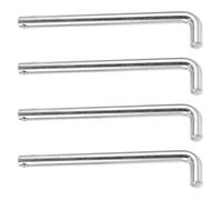 TOYANDONA Ensemble de 4 Goupilles de Poids M10 en Alliage d'Aluminium L 135Mm Accessoires pour Machines de Musculation Goupilles d'Empilage pour Équipements de Fitness en Salle de Sport