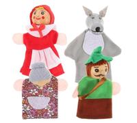TOYANDONA Ensemble de 4 Marionnettes à Doigts, Marionnettes d'animaux Mignonnes pour Raconter des Histoires Aux Enfants Et Aux Tout-Petits, Jeu Créatif, pour La Classe Et La Maison