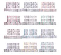 TOYANDONA Ensemble de Cartes Mémoire Accords de Piano pour Débutants, Guide d'apprentissage Portable en Papier Différentes Couleurs pour Éducation Musicale et Cours