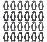 TOYANDONA Ensemble de Confettis Décoratifs Pingouins Noirs en Tissu Doux Indéchirable pour Décoration de Table de Fête, 1 Lot Polyvalent pour Anniversaire et Événements Style Aléatoire