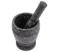 TOYANDONA Ensemble Pilon et Mortier Marbré pour Usage Domestique Presse-Ail Manuel en Plastique Solide Accessoire la Cuisine pour Broyage d'Épices et Médecine Chinoise pour Préparer