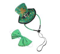 TOYANDONA Ensemble Serrage-tête Trèfle Vert et Nœud Saint-patrick, Kit de Costume Festif Léger et Confortable, Accessoires de Fête Irlandaise pour Femmes et Filles