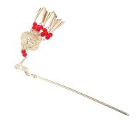 TOYANDONA Épingles à Cheveux Accessoire Polyvalent et Pompon et Confortable Style Chinois Vintage en Métal Lanterne Lumineuse pour Femmes pour Mariages et Fêtes