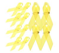 TOYANDONA Épingles Ruban Jaune en Satin 100 Pièces pour Sensibilisation à L'Enfance, Accessoires Multifonctions pour Événements et Soutien Public