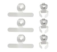 TOYANDONA Éplucheur à Gingembre Multifonction en Acier Inoxydable Argenté 6 Pièces, Portable et Pratique pour Peler Châtaignes et Ail la Maison