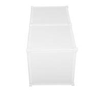 TOYANDONA et Ventilation Supérieure Anti-éclaboussures avec Dessus, en Résine Plastique PP Blanc, Facile, Design Moderne pour Bac à Litière de Chat