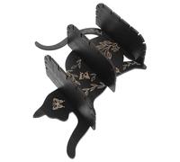 TOYANDONA Étagère Murale Flottante Rustique en Bois Forme Chat, Support pour Cristaux et Huiles Essentielles, Décoration Murale pour Salon et Chambre, Rangement Multifonctionnel Spirituel