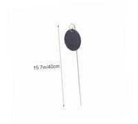 TOYANDONA Étiquette Plante Ardoise Naturelle avec Crochet Résistant Rouille pour Jardinage Marqueur Suspendu Rond pour Pots Plates Bandes et Potagers
