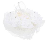 TOYANDONA Étui à Bague de Cœur Blanc Boîte à Alliances pour Cérémonie de Mariage Boîte à Bague Créative en Mousse Porte-Alliances Léger et Délicat Fiançailles Décoratif