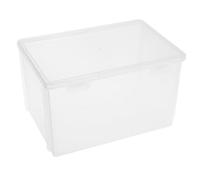 TOYANDONA Étui de Rangement Transparent Petit pour CD et Dvd Boîte Anti-Poussière et Humidité Organiseur Compact pour Bandes Dessinées et Albums Étagère Pratique pour Maison et Bureau