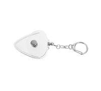 TOYANDONA Étui Porte-médiators Transparent Multifonction avec Porte-clés Boîte de Rangement Résistante et Compacte pour Guitaristes Protège et Expose Les Plectrums Voyage