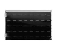 TOYANDONA Étui pour Médiators en Acrylique Noir, Boîte Transparente | Rangement à Compartiments Séparés, Capacité Jusqu’à, Usage Domestique, Accent de Bureau, Créatif