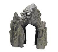 TOYANDONA Évitez la rocaille Refuge d'aquarium cachette de Poisson Faux Aquarium Grotte de l'aquarium Montagne d'aquarium décor de Roche d'aquarium décorations d'aquarium Rocher résine Gris