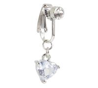 TOYANDONA Faux Anneau Ventre Clip Piercing pour Femmes et Filles Accessoire de Nombril Alliage avec Zircon Scintillant Confortable et Sécurisé pour Fêtes et Danses