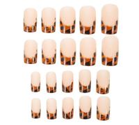 TOYANDONA Faux Ongles Léopard à Presser 24pcs en Abs, Couverture Complète Réutilisable, Style Mode pour Manucure Quotidienne et Soirées Élégantes