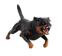 TOYANDONA Figurine Chien Rottweiler Réaliste Garçon Fille Décoratif Adornment Ornement Chiot Modèle Solide pour Bureau Maison