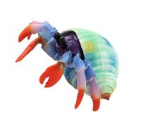 TOYANDONA Figurine de Crabe en Plastique Colorée, Modèle Animal Marin Réaliste, Éducatif pour Garçon et Filles, Décoration Maison et Bureau, Faux Bernard-l'ermite, Modèle de Crabe
