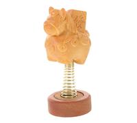 TOYANDONA Figurine Décoration Artisanale en Bois Sculpté Cheval à Bascule 2026 Cheval, Ornement Interactif pour Tableau de Bord ou Intérieur