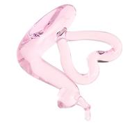 TOYANDONA Figurine D'escargot en Verre Rose, Décoration de Bureau et Vitrine, Pièce D'accent Facile à Nettoyer Style Cartoon et Ludique pour Amateurs D'escargots
