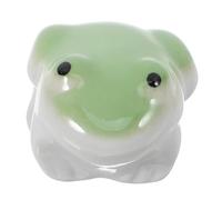 TOYANDONA Figurine Flottante pour Aquarium Décorative Sculpture Céramique Animalier Modèle Grenouille et Bassin Ornement Poisson Original